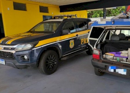 PRF apreende 543 Kg de maconha em Nova Andradina (MS)