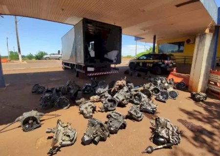 PRF apreende carga com peças de veículos furtados e roubados na BR-163