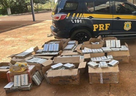 PRF apreende 629 Kg de cocaína em Terenos (MS)