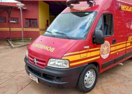 Idoso fica ferido em acidente na BR-163, em Caarapó