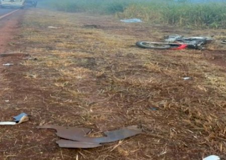 Motociclista morre após colisão com van na MS-167 em Maracaju