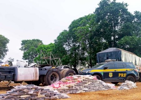 PRF apreende 304 kg de cocaína em tanque de combustível na BR-262